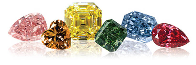 бриллианты фантазийного цвета