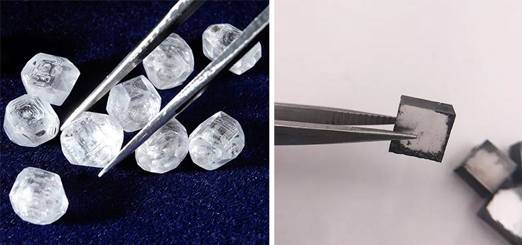 CVD и HPHT выращенные алмазы в лаборатории