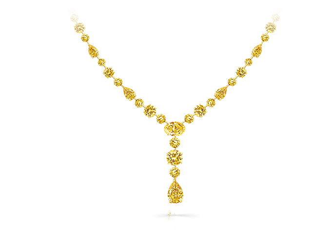 колья с желтыми бриллиантами