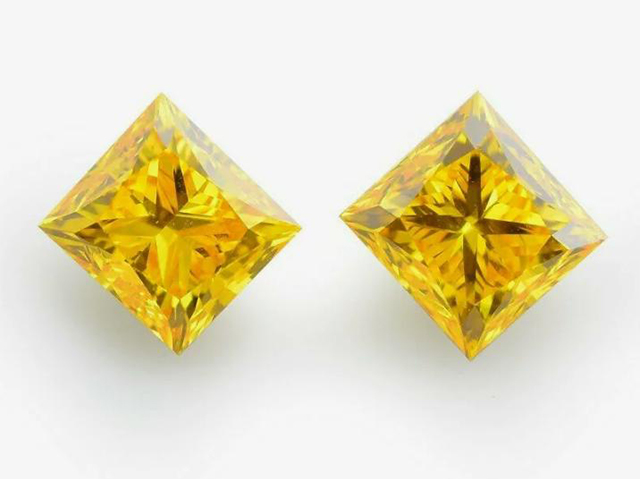 4 карата желтого бриллианта