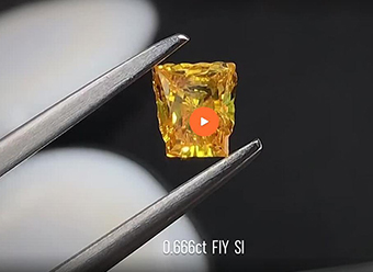 Желтый бриллиант лабораторный 0,666ct