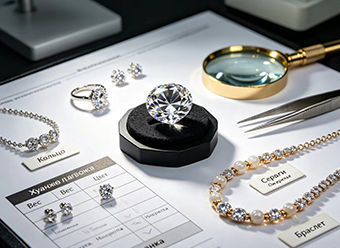 украшение с бриллиантом diamond